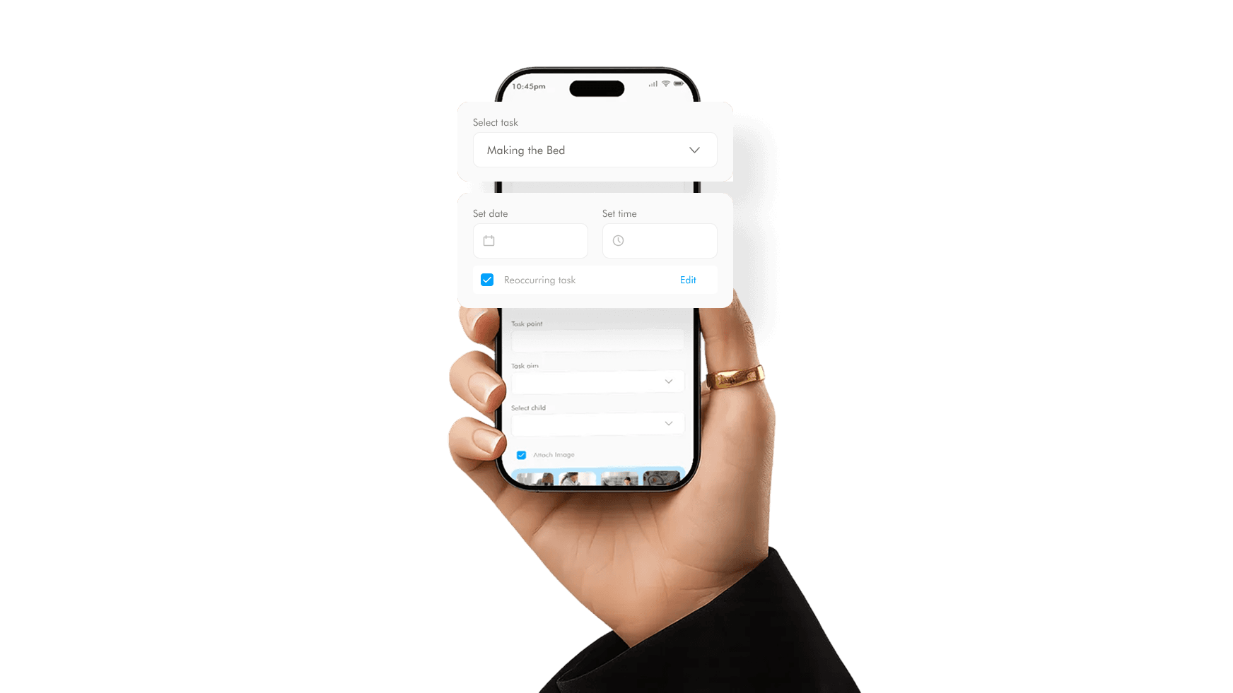 Set date & time for task assignment